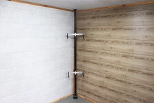 Підставка під 2 велосипеди телескопічна 1,7-4м, алюмінієва, чорна