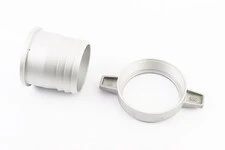 Перехідник мотопомпи з фланця на шланг, алюміній к-кт 2шт, 3"(74mm)