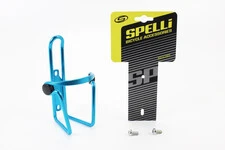 Фляготримач алюмінієвий з пластмасовими вставками, кріпл. на раму, синій SBC-103