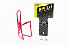 Фляготримач алюмінієвий, кріпл. на раму, червоний SBC-101