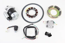 Комплект для переоснащения мотоблока под электростартер 178F (электростартер, замок, проводка, магнето, реле, венец)