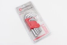 Набір Г-подібних ключів з отвором TORX (T10/T15/T20/T25/T27/T30/T40/T45/T50) CrV HT-0604