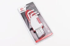 Набір Г-подібних ключів з отвором TORX (T10/T15/T20/T25/T27/T30/T40/T45/T50) S2 PROF HT-1821