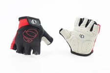 Перчатки без пальців L з м'якими вставками під долоню, чорно-червоні