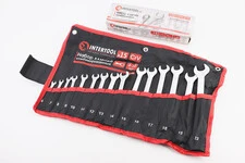 Набір ключів комбінованих 15шт (6/7/8/9/10/11/12/13/14/15/16/17/18/19/22мм) "згорток" HT-1204