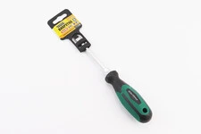 Викрутка магнітна шліцева HEX SL6x100мм ручка з TPR покриттям 45-8610