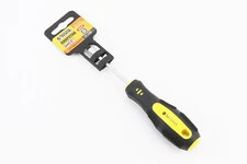 Викрутка магнітна шліцева SL5x 75мм ручка з TPR покриттям 48-5575