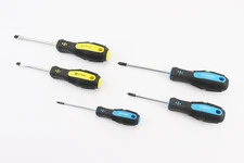 Викрутки набір 5шт PH0/PH1x75мм PH2x100мм SL5x75мм SL6x100мм 40-1505