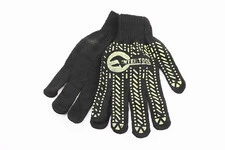 Рукавиці робочі 60% бавовна/40% поліестер 10", клас в'язки 7, чорний, жовта ПВХ точка SP-0136