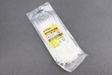 Хомут-стяжка пластикова 3,6x200мм к-кт 100шт, білий 20-1807