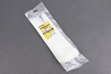 Хомут-стяжка пластикова 4,8x300мм к-кт 100шт, білий 20-1815