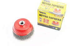 Щітка торцева М14 D-100мм з рифленого дроту 19-7210