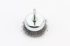 Щітка торцева зі стрижнем 1/4" D-50мм з рифленого дроту BT-9050
