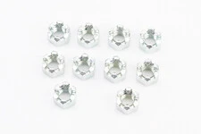 Гайка М8x1,25 корончаста 8 цб DIN935, к-кт 10шт