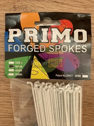 Спиці Primo Forged _184мм_, 36шт, спиць білих