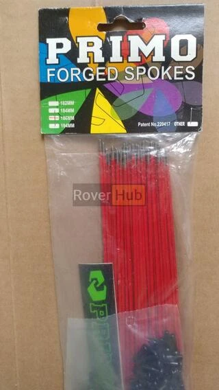 Спиці Primo Forged _182мм_, 36шт, спиць червоних