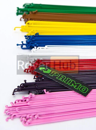 Спиці Primo Forged _182мм_, 50шт, спиць червоних + 50шт ніпелів латунних 14мм