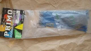 Спиці Primo Forged _184мм_, 50шт, спиць синіх + 50шт ніпелів латунних 14мм