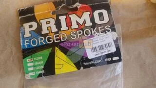 Спиці Primo Forged _186мм_, 50шт, спиць синіх + 50шт ніпелів латунних 14мм