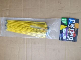 Спицы Primo Forged _184мм_, 50шт, спиц жёлтых + 50шт ниппелей латунных 14мм