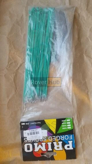 Спиці Primo Forged _184мм_, 50шт, спиць зелених