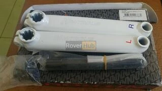 Шатуни Eastern Nitrous Throttle 4130 CrMo термооброблені легкі 8-ми шліцеві Вал 19мм білі БМХ шатуни BMX