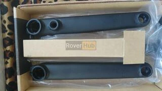 Шатуни Eastern Throttle 4130 CrMo термооброблені легкі 8-ми шліцеві Вал 19мм білі БМХ шатуни BMX