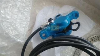 Гальмо дискове Tektro Draco/Auriga disc гідравлічне заднє синє 2100мм гідролінія