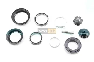 Рульова колонка 1-1/8"x1,5" (44/28,6x50,6/33) безрізьбової вилки, напівінтегровані, пром-підшипники, чорні