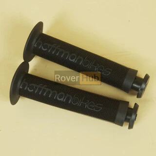 Ручки керма (грипси) для велосипеда BMX Hoffman Bikes із пластиковими барендами (заглушками керма)