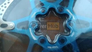Ротор на пауке Reverse 160mm мтб голубой Реверс