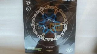 Ротор на пауке Reverse 160mm мтб голубой Реверс