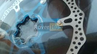 Ротор на пауке Reverse 160mm мтб голубой Реверс