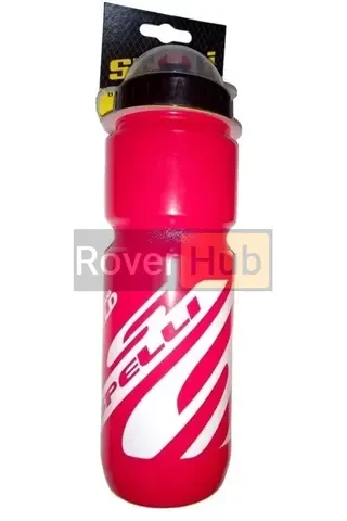 Фляга пластикова 800мл, із захисною кришкою, червоно-біла SWB-528-L