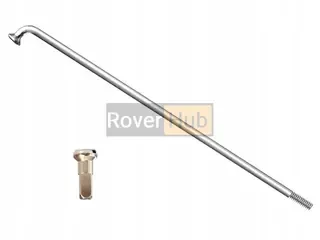 Спиця з ніпелем CnSpoke X17 255мм довжина діаметр 2мм (14G) велосипедна, ніпель 12мм