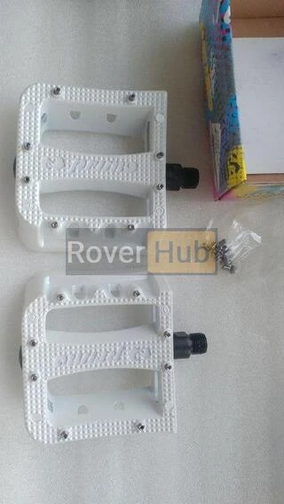 Педалі магнієві Primo Stricker (19-186) magnesium platform, ПРОМ підшипник Cr-Mo ось,білі