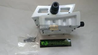 Педалі магнієві Primo Stricker (19-186) magnesium platform, ПРОМ підшипник Cr-Mo ось,білі