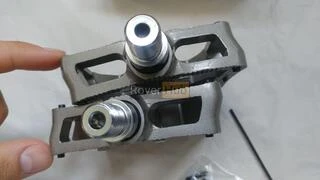 Педалі магнієві Primo Balance aluminium platform, 4 ПРОМ підшипника Cr-Mo вісь,сірі