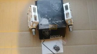 Педали магниевые Primo Balance aluminium platform, 4 ПРОМ подшипника Cr-Mo ось, белые