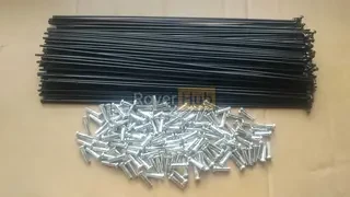 Спиця велосипедна 292мм чорна 14G (2мм) + ніпель 16мм