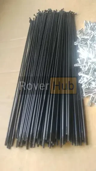 Спиця велосипедна 259мм чорна 14G (2мм) + ніпель 16мм