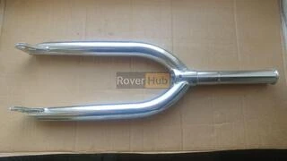 Вилка велосипеда BMX 20" 4130 Cr-Mo сталь, 1.1/8" шток, 10мм ось Crow BMX Хром, Подвійний батінг