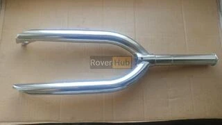 Вилка велосипеда BMX 20" 4130 Cr-Mo сталь, 1.1/8" шток, 10мм ось Crow BMX Хром, Подвійний батінг