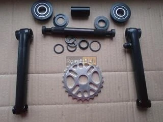 Велосипедна система KHE bikes 4130 Cr-Mo шатуни + USA каретка на промах + зірка 25Т