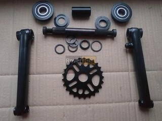 Велосипедна система KHE bikes 4130 Cr-Mo шатуни + USA каретка на промах + зірка 25Т