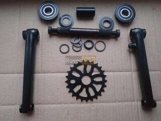 Велосипедна система KHE bikes 4130 Cr-Mo шатуни + USA каретка на промах + зірка 25Т