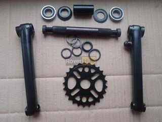 Велосипедна система KHE bikes 4130 Cr-Mo шатуни + mid каретка на промах + зірка 25Т