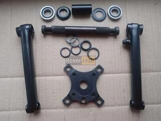 Велосипедная система KHE bikes 4130 Cr-Mo шатуны + mid каретка на промах + переходник на 104BCD