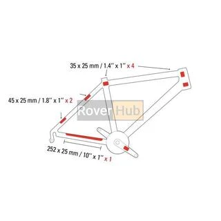 Защита рамы Zefal "Skin Armor S" (2603) полиуретан. прозр. (7шт) (3420582603012)