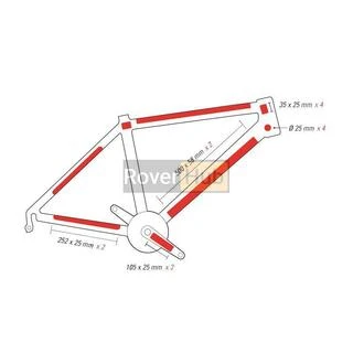 Защита рамы Zefal "Skin Armor L" (2601) полиуретан. прозр. (14шт) (3420582601018)